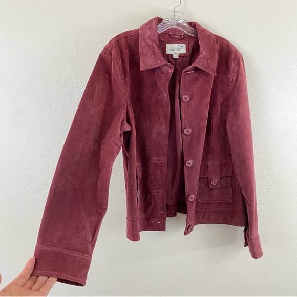 Over size Cherokee suede leather coat main image 0